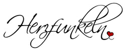 Herzfunkeln Grußkarten Logo
