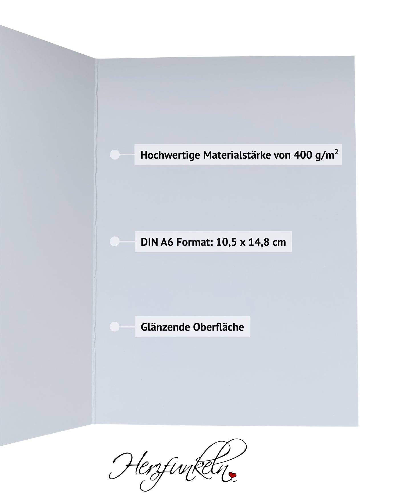 Taufkarte mit Regenbogen "Kleines Wunder" - Karte zur Geburt für Mädchen und Jungen von Herzfunkeln