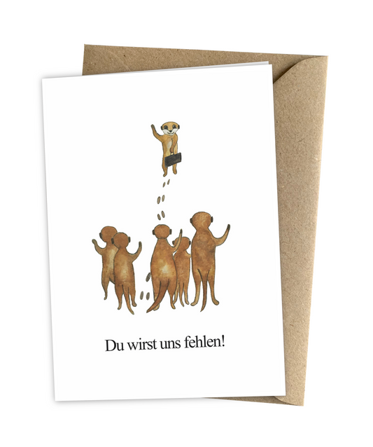 Kollegen Abschied Karte